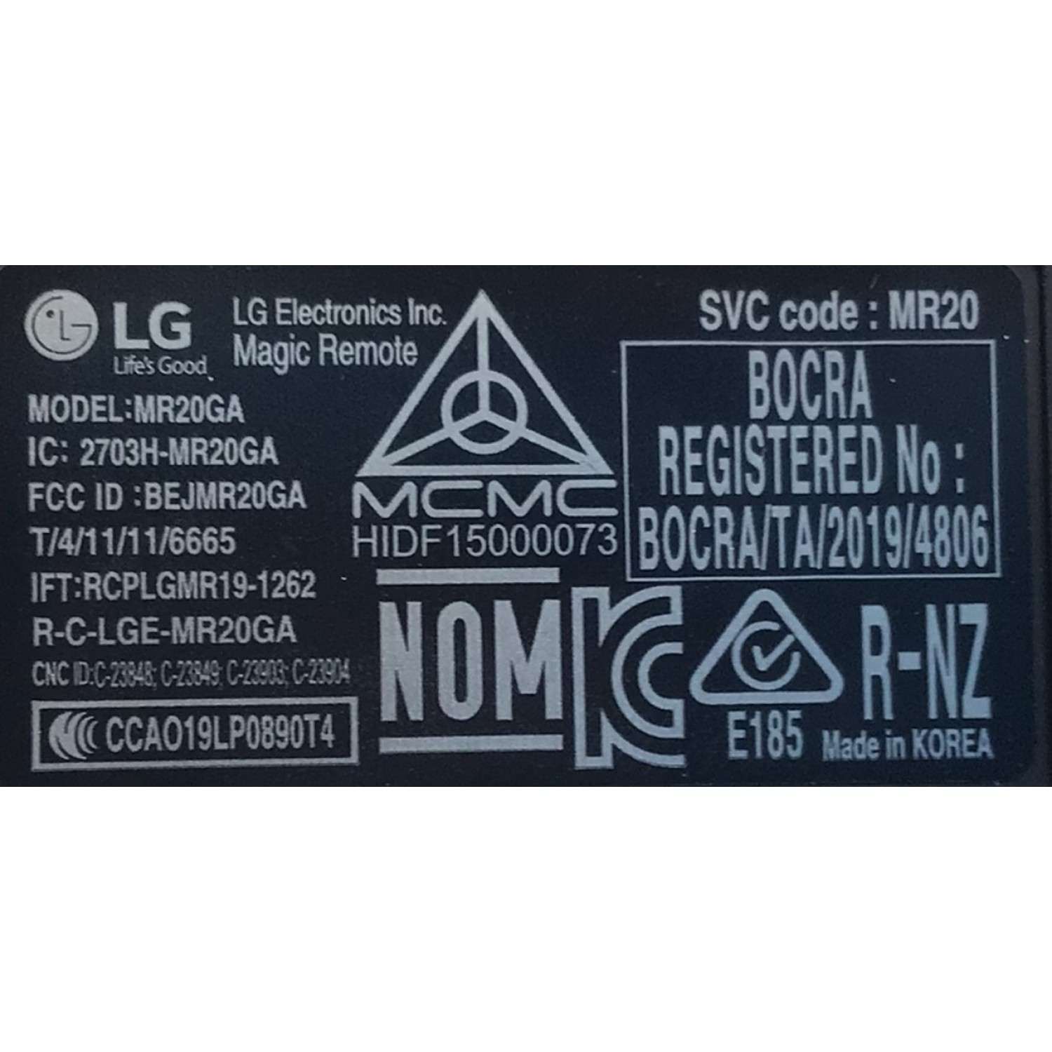 CONTROL REMOTO MAGIC PARA TV LG 4K SMART ORIGINAL / COMANDO DE VOZ A DISTANCIA / TV NUMERO DE PARTE AKB75855501 / 2703H-MR20GA / MR20GA / 20061101260A / MODELOS 49NANO85UNA / 49NAN085UNA  / OLED55CXPUA / 65NANO97 65NAN097 / 55NANO90 / 55NAN090 - Imagen 2